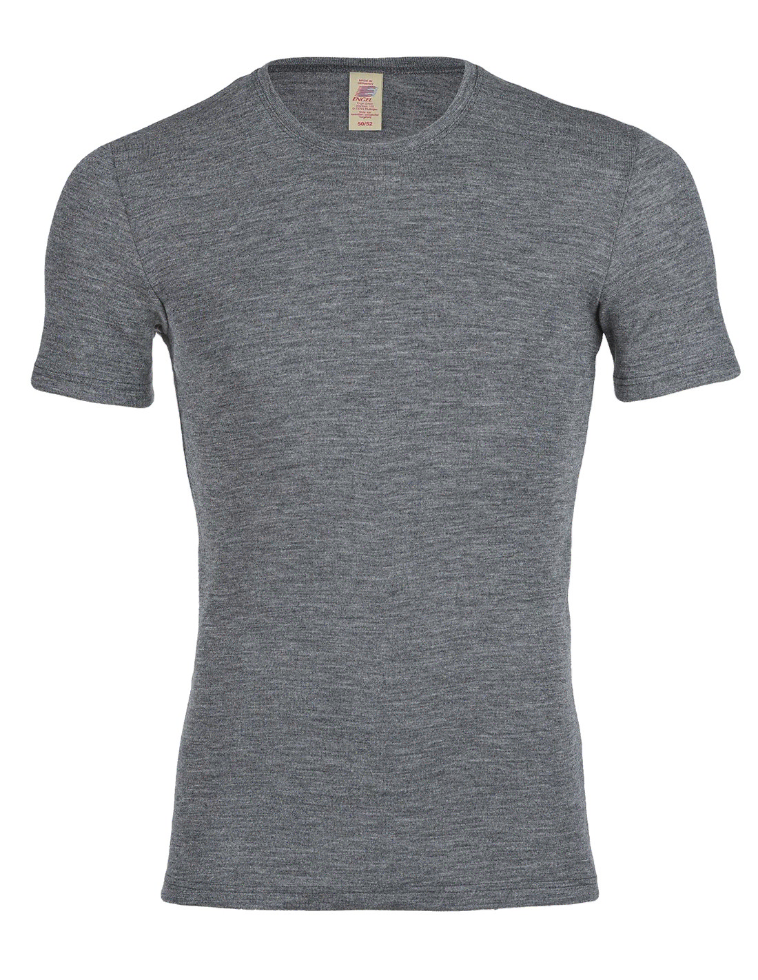 Heren T-Shirt Merino Wol Engel Natur, Kleur Antraciet, Maat 46/48 - Medium Top Merken Winkel